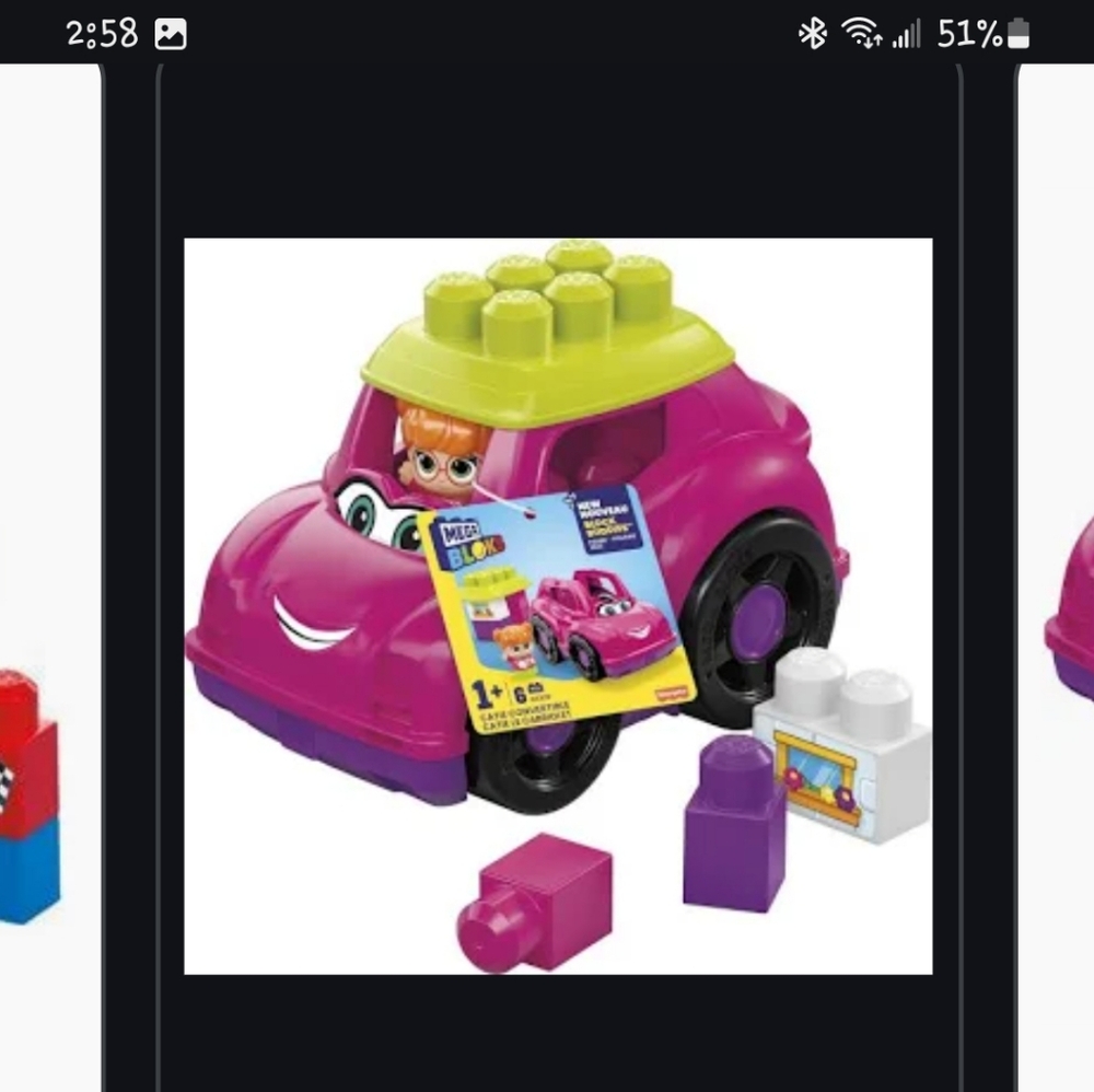 Pink Building Blocks Set